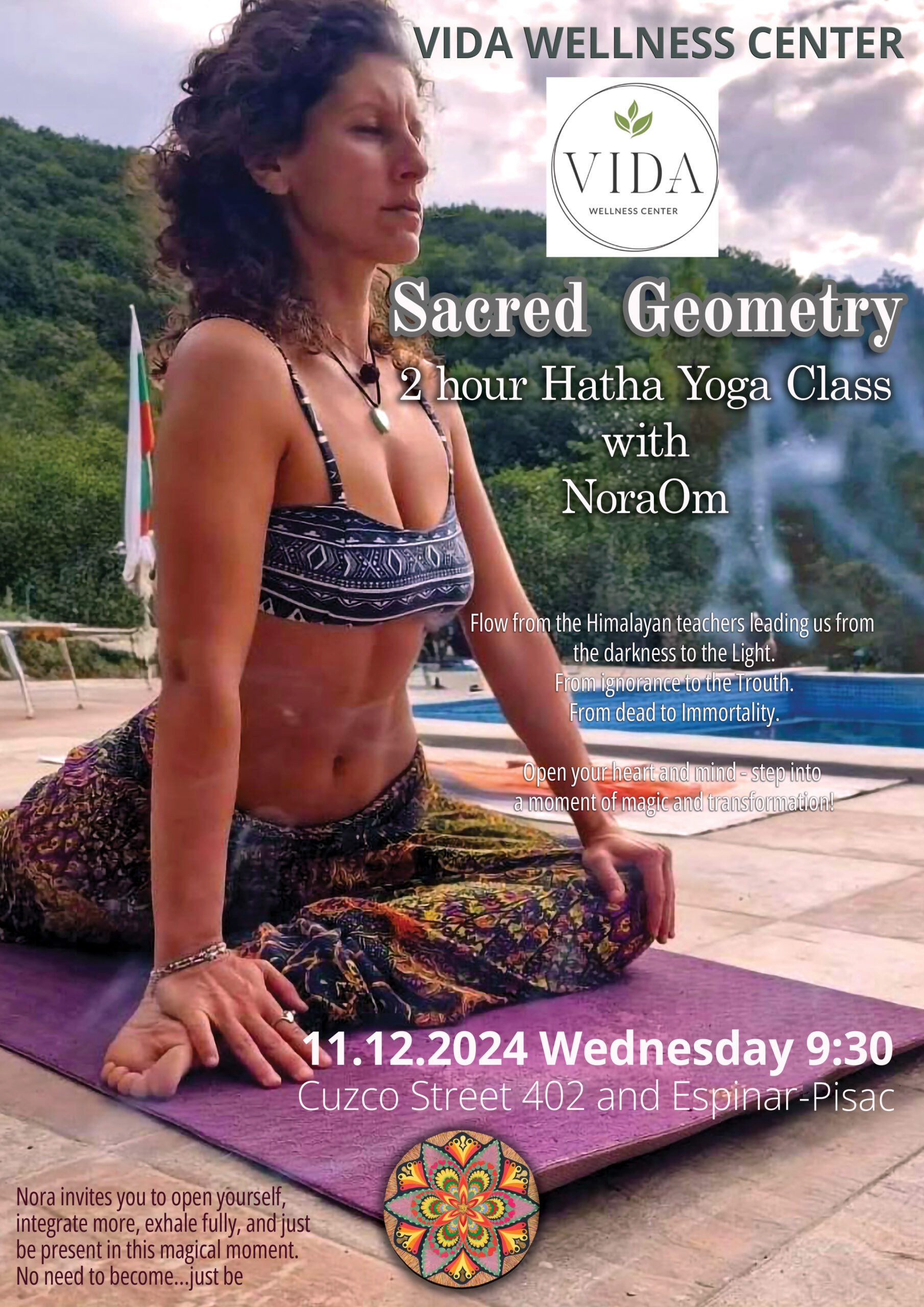 Sacred Geometry Hatha Yoga Class